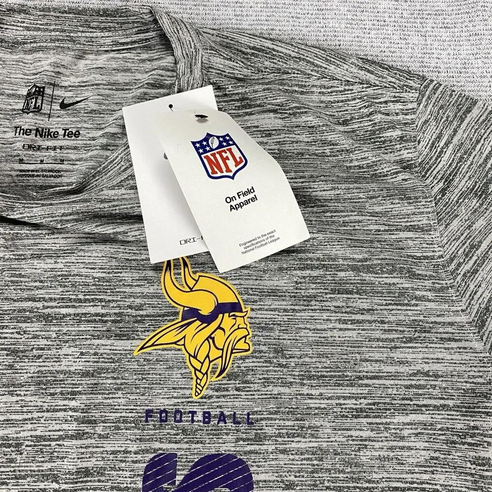 Minnesota Vikings Nike NFL On Field Dri-Fit Short Sleeve‎ Shirt MSRP $40